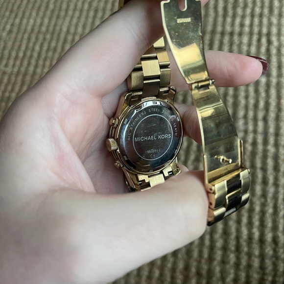 Michael Kors Gold-Tone Chronograph Watch - Picture 3 of 4